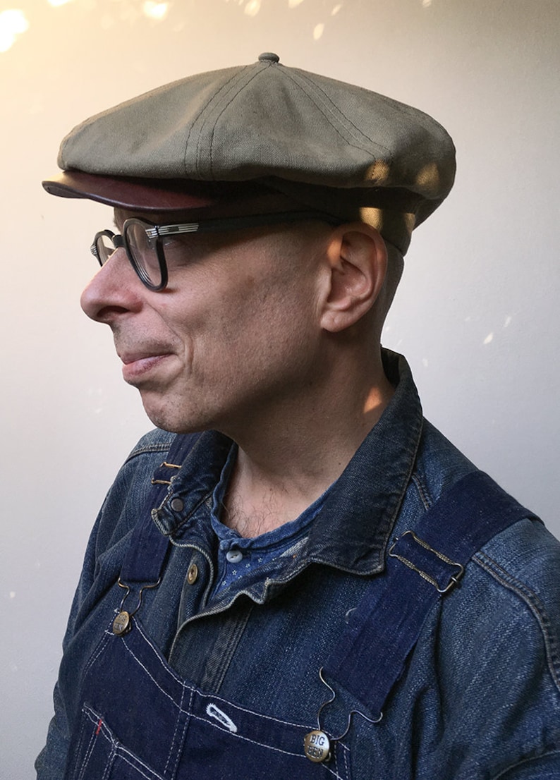 THE GILES 1920s Style 8/4 Newsboy Cap in Vintage Linen and Etsy Sweden