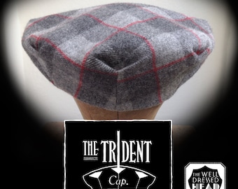 THE TRIDENT - 1920&#39;s-Pattern One Piece Crown Cap with three Inverted Rear Darts - Made to Order