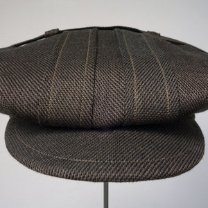 The BANTAM Norfolk-Pleated Fancy 1910s-Pattern Flat Cap in Vintage Suiting Wool Made to Order image 4