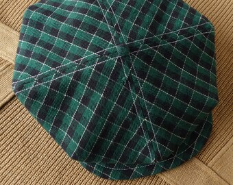 THE ARGONNE - 1920s-Pattern 4/4 Panel Cap in c.1920s Bulgarian Homespun Cotton - Made to Order