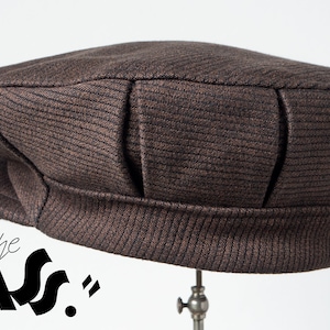 The JASS - 1910s/20s-Inspired Fancy-Back Pleated Jazz-Age Flat Cap in 1940s French Bedford Cord Cotton - Made to Order
