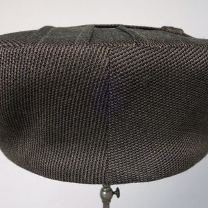 The BANTAM Norfolk-Pleated Fancy 1910s-Pattern Flat Cap in Vintage Suiting Wool Made to Order image 6