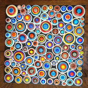 Handmade The Colors of Compassion Paper Quilling Artwork | 20” x 20” Wall Art |Unique Personalized Gift for Home, Office & Special Occasions