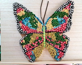 Quilled Butterfly Wall Hanging . Great gift!