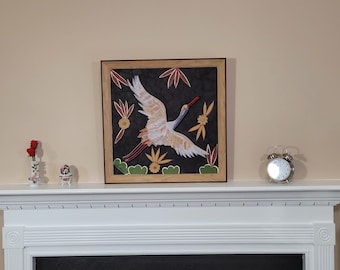 White Stork - Quilling Wall decor - Unique gift - Paper Quilling - personalized gift - Valentine's day Gift - birthday's gift - Paper Art