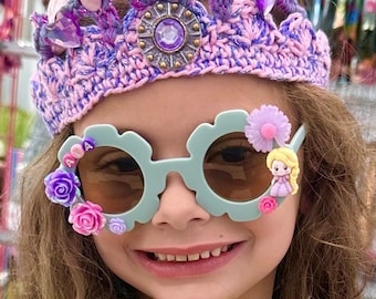 Rapunzel Sunglasses, Belle Sunglasses, Tangled Sunglasses, Disney Sunglasses, Princess Sunglasses, Personalized Sunglasses, Kids Sunglasses