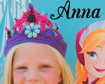 Disney Inspired Anna tiara, Frozen Anna, Anna costume, Anna crown, princess tiara, princess crown, Princess Anna, Birthday crown