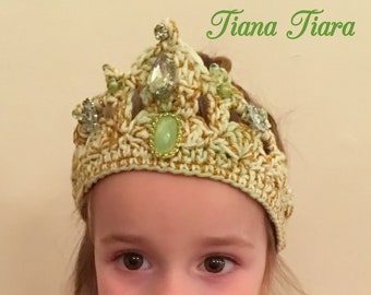 Disney Inspired Tiana tiara, Princess & the Frog, Tiana costume, Tiana crown, Tiana hairpiece, Princess Tiara, Tiana birthday