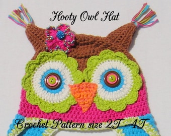 Patrón crochet gorro niño, Gorro búho Patrón Crochet, patrón crochet búho, patrón crochet niño, crochet búho, patrón búho talla 2T - 4T