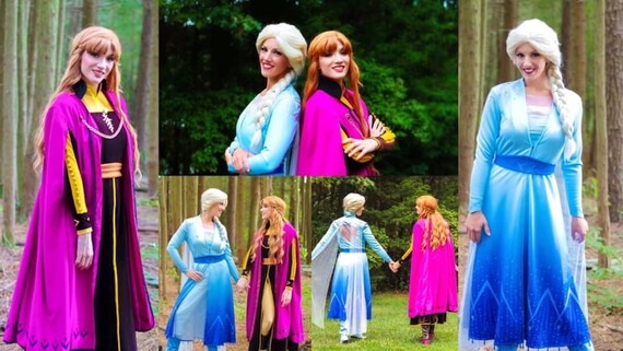 ZaisuiFun Déguisement Robe Anna Reine des Neiges Filles Costume Princesse Manche Longue avec Cape et Perruque pour Carnaval Halloween Cosplay ZaisuiFun Déguisement Robe Anna Reine des Neiges Filles Costume Princesse Manche Longue avec Cape et Perruque pour Carnaval Halloween Cosplay