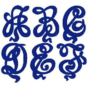 3 Unique Font  Machine Embroidery Design Sets