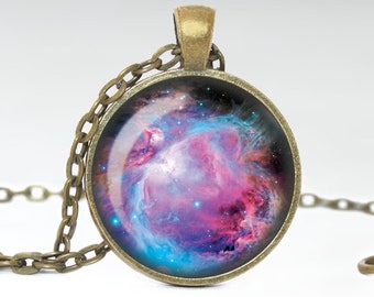 Orion Necklace, Orion Galaxy Jewelry, Nebula Pendant [B13]