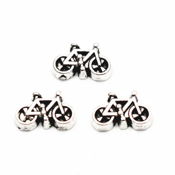 Bicycle Floating Charm-Living Memory Lockets & Necklaces