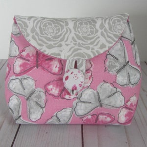 Kleine Schmetterlingstasche mit Klappe, kleine Kosmetiktasche, praktisches Taschenset