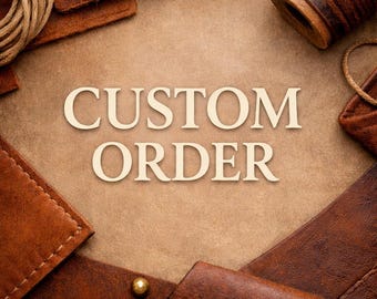 Set of 14 Custom-Branded Handcrafted Leather Cases / Custom order for Adam