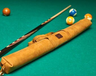 Personalized pool cue case Leather snooker cue case Billiard cue case