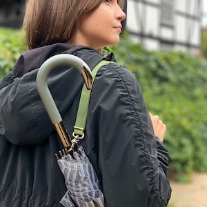 Bandoulière en cuir personnalisée pour parapluie en rotin Porte-parapluie Étui pour parapluie Porte-parapluie Sangles de bagage