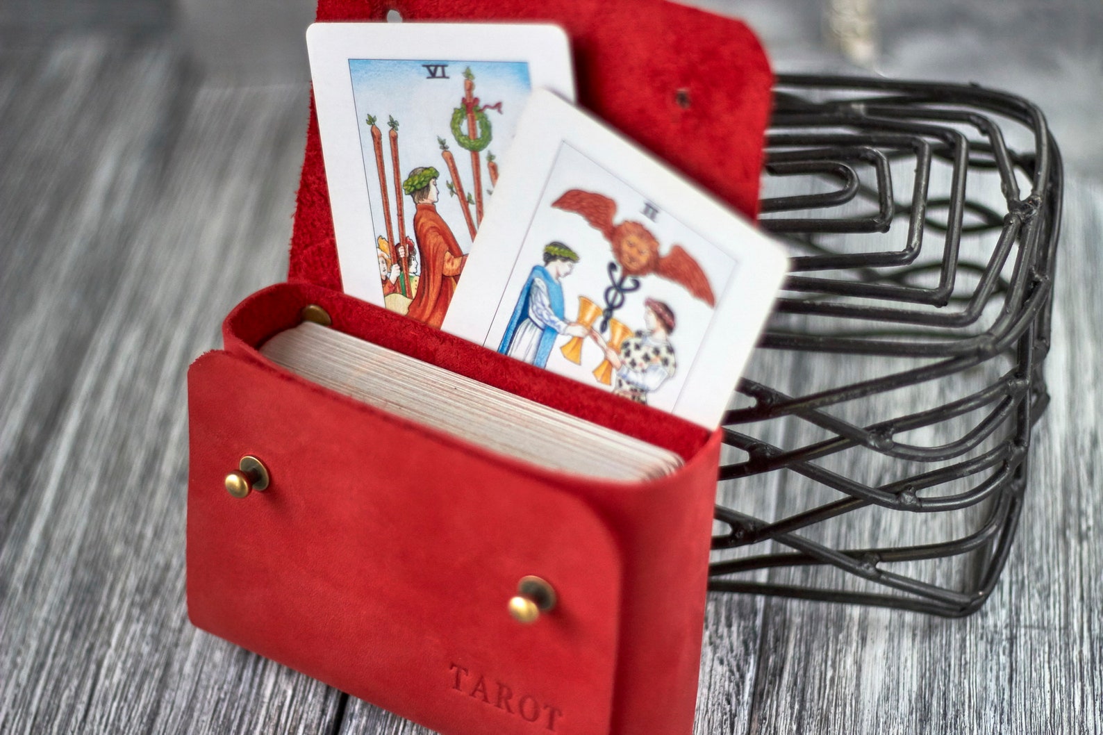 Personalized Tarot Card Case Custom Tarot Card Holder Leather Etsy