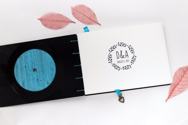 Personalized Vinyl Record Guest Book Rock Wedding Guest Book Etsy