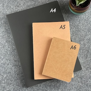 Navulbare inlegvellen voor leren reizigersdagboek A6 A5 A4 blanco pagina's