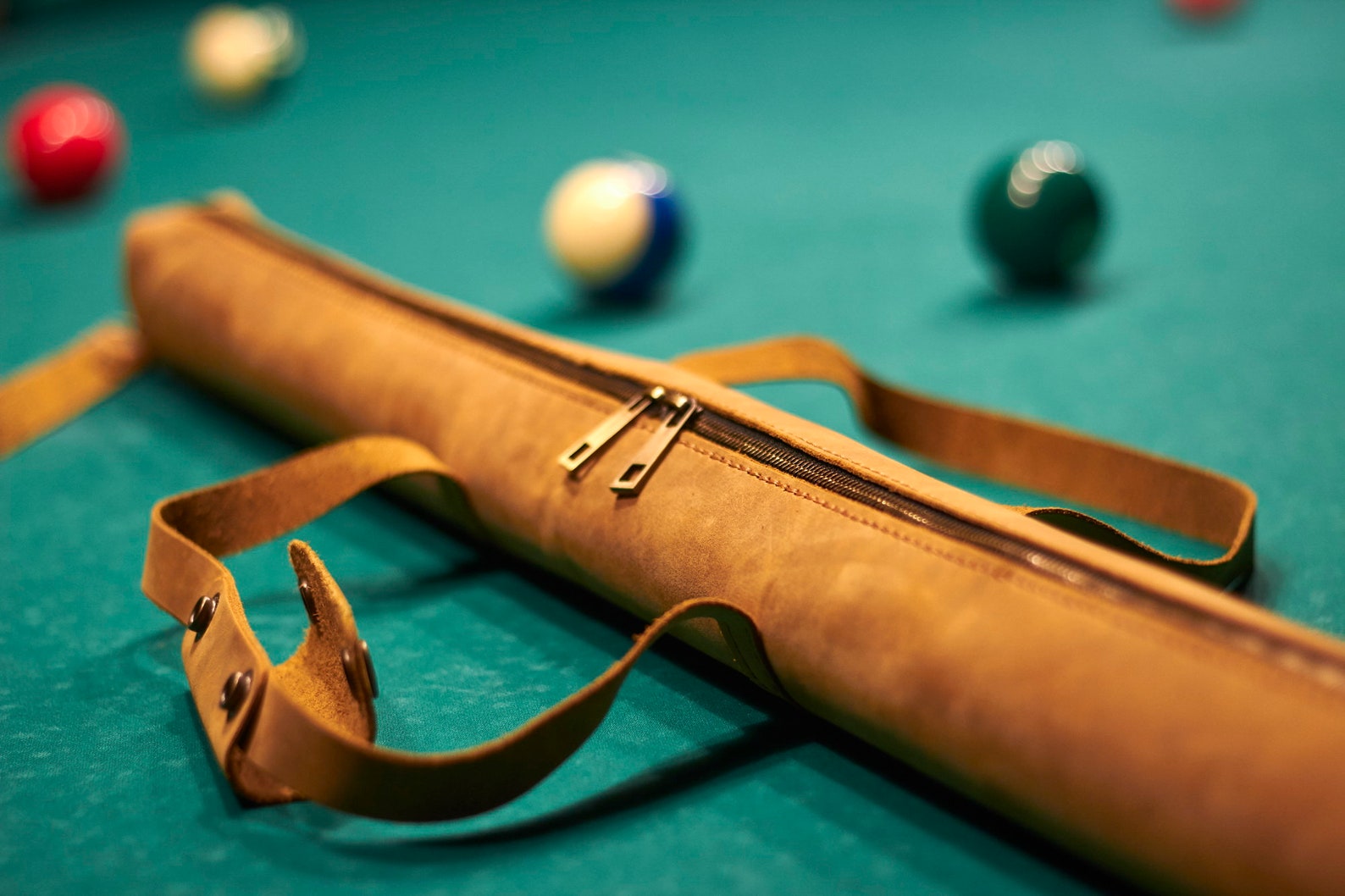 Personalized Pool Cue Case Leather Snooker Cue Case Etsy
