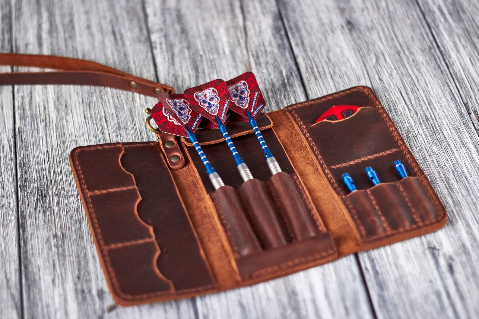 Personalized Leather Darts Case Gift for Dart Player Etsy