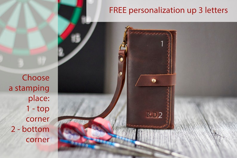 Personalized Leather Darts Case Gift for Dart Player Etsy