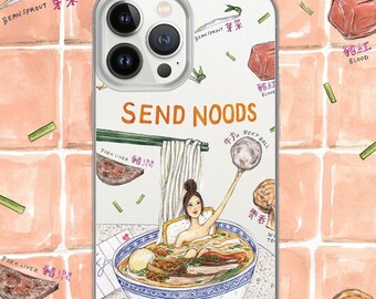 Send Noods / Hong Kong Noodles - Clear iPhone Case
