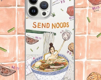 Send Noods / Hong Kong Noodles - Clear iPhone Case