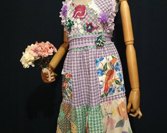Summer joyful dress, purple, hippie, boho, colorful,designer dress