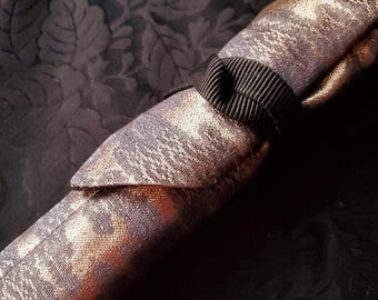Handmade Tie Closure Pen Pouch: Silk outer, Silk Lining
