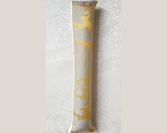 Silk Paper Gray flower Pen Sleeve REGULAR size  – Archive Collection