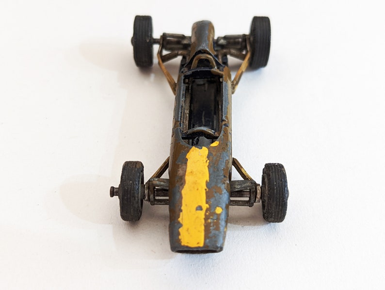 Cooper Maserati Toy, Playworn Old Racecar, Vintage Corgi 159 Cooper Maserati Formula I, 1960s Toys for Boys, Spare or Repair Mini Project image 4