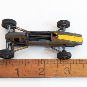 Cooper Maserati Toy, Playworn Old Racecar, Vintage Corgi 159 Cooper Maserati Formula I, 1960s Toys for Boys, Spare or Repair Mini Project image 5