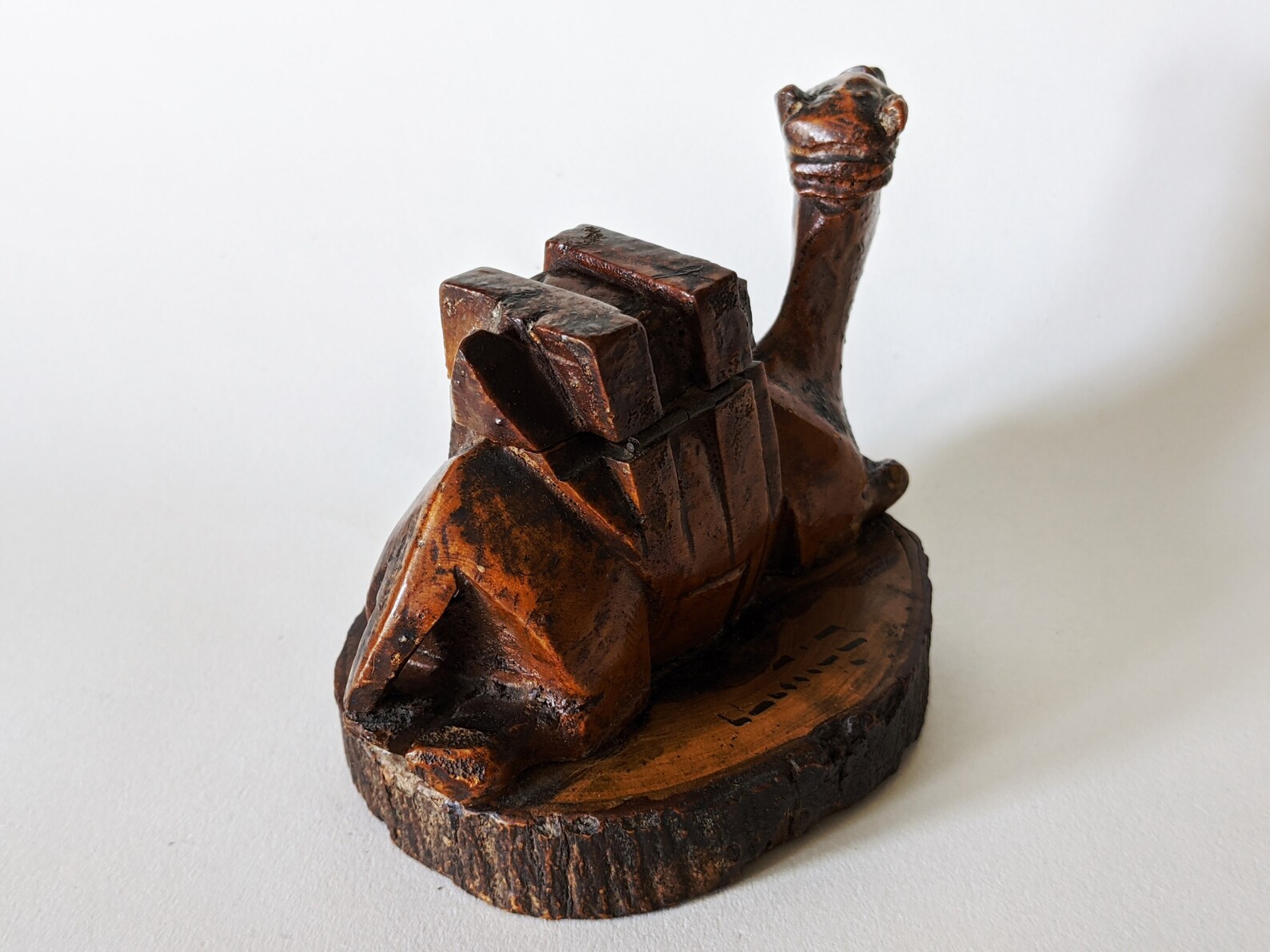Wooden Camel Inkwell Camel Shaped Ink Well Valentines Gift Etsy