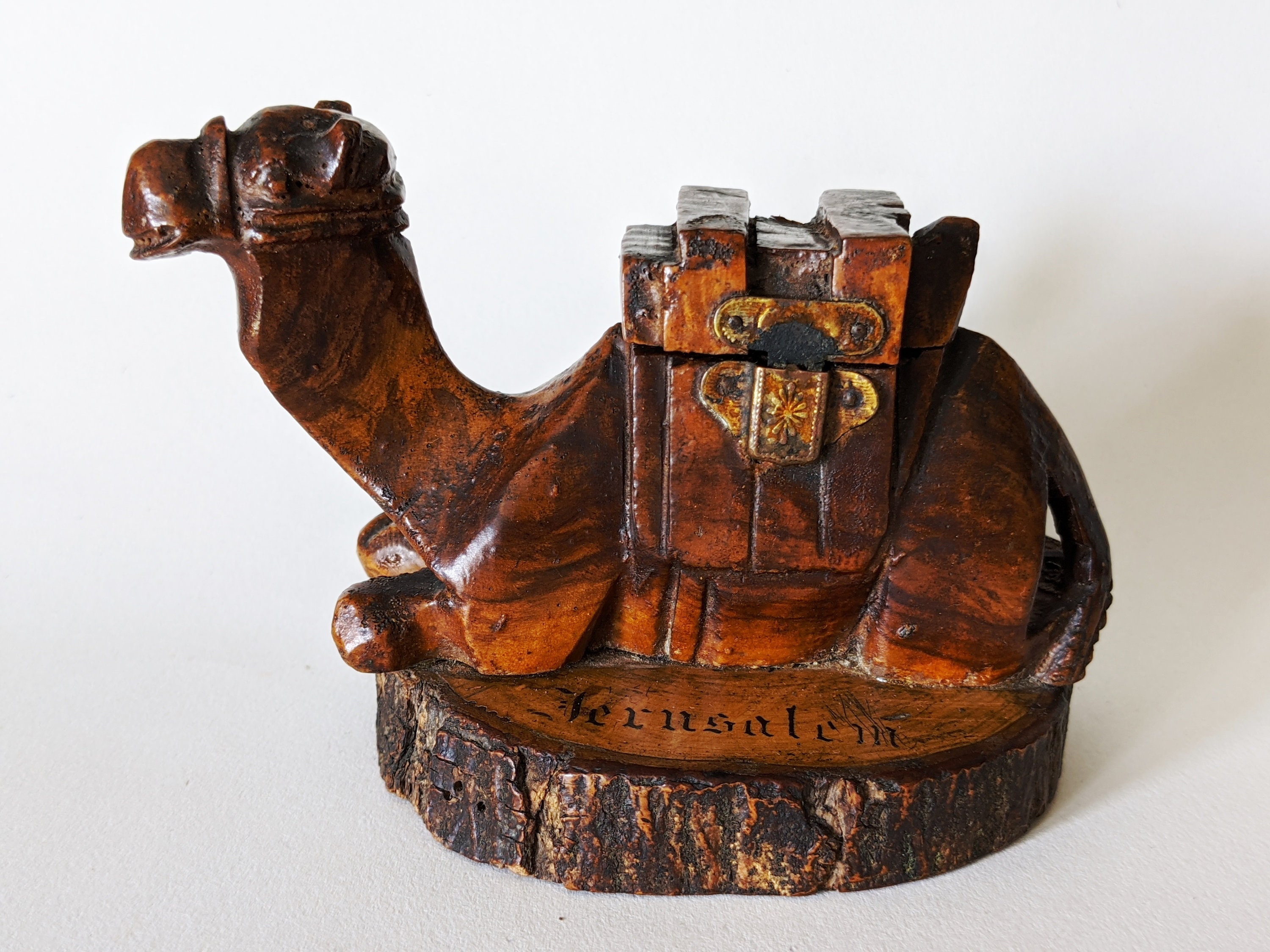 Wooden Camel Inkwell Camel Shaped Ink Well Valentines Gift Etsy