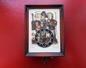 Vintage Hummel Clock, West German Clock, 60s Kitsch Decor, 3 Smiling Children, Bavarian Clock, Small Wall Clock, Birthday Gift for Nan