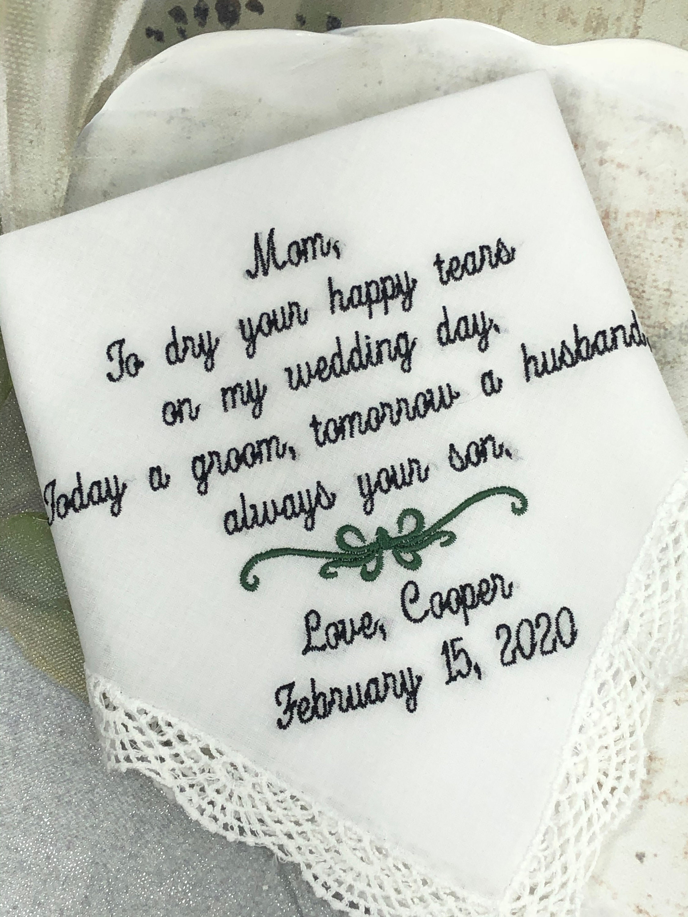 Weddings Wedding Handkerchief Mother In Law Wedding Gifts, Mother of …