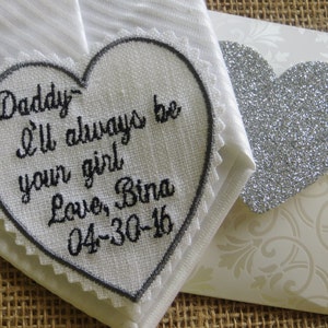 Father of the Bride. Father of the Bride Gift. Gift for Dad. Tie Patch. Embroidery Groom Gift. Mens Tie .Wedding Tie Patch for Dad