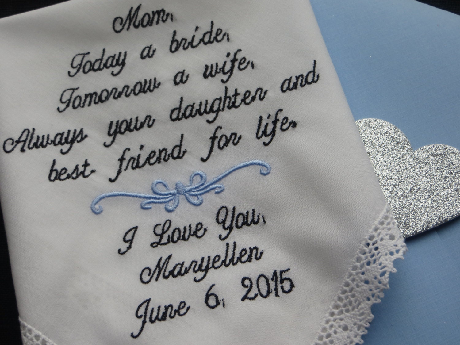 Wedding Mother of the Bride Wedding Handkerchief Custom wedding gift …