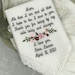 Mother of the Bride Gift from the Bride Weddings Wedding Handkerchief, Father of the Bride wedding gift from daughter Embroidered Hankies 