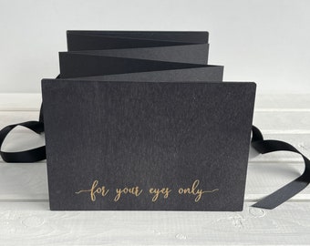 For Your Eyes Only photo album - Boudoir photo album - Gift for Boyfriend