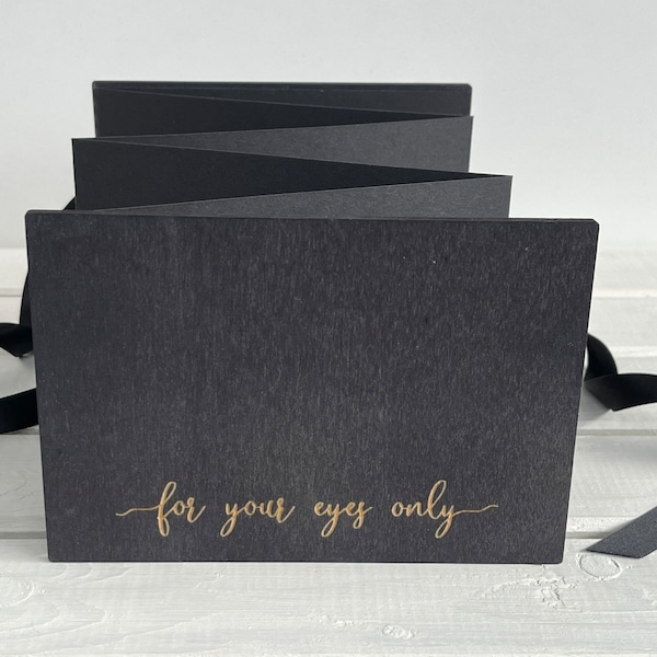 For Your Eyes Only photo album - Boudoir photo album - Gift for Boyfriend