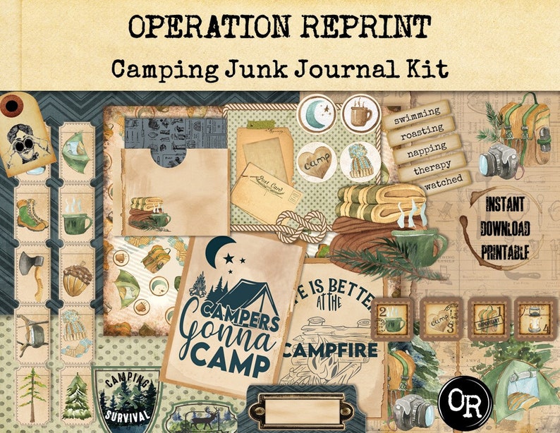 Printable Camping Junk Journal