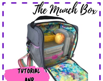 Lunch Box Sewing Pattern - PDF, Projector files & SVGS