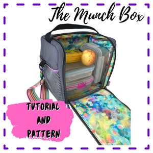 Modèle de couture de boîte à lunch - PDF, fichiers projecteur et SVGS