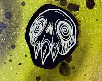 Green skull patch (small)