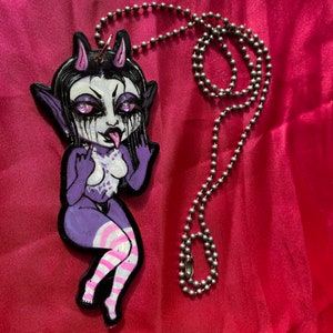 Purple Demon Necklace image 2