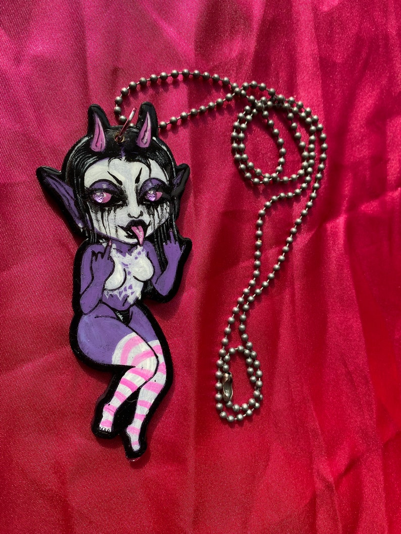 Purple Demon Necklace image 2