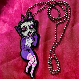 Purple Demon Necklace image 3